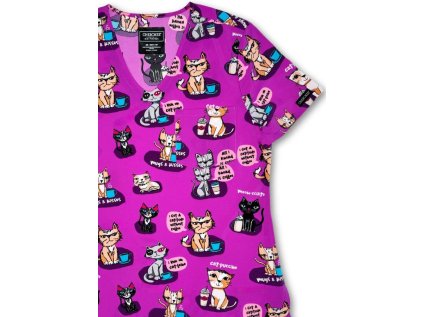 Zdravotnícka blúza Cherokee MAČIČKY (Veľkosť XS)