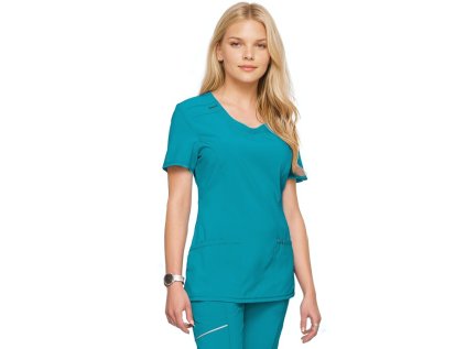 Zdravotnícka blúza INFINITY - modrozelená (Veľkosť XXS)