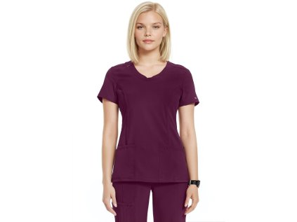 Zdravotnícka blúza INFINITY - vínová (Veľkosť XS)