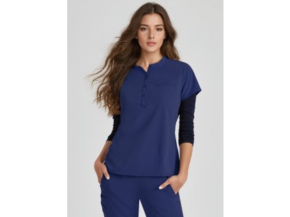 Zdravotnícka blúza MISSION Barco Unify - námornícka modrá (Veľkosť XXS)