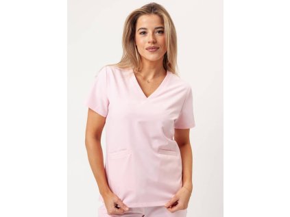 Zdravotnícka blúza Premium AURA - baby pink (Veľkosť XXS)