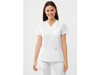 Zdravotnícka blúza RAYON - biela (Veľkosť XS)