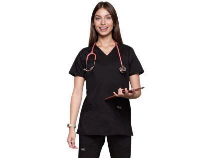 Zdravotnícka blúza REVOLUTION - čierna (Veľkosť XXS)