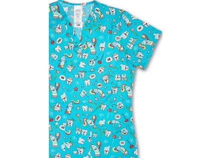 Zdravotnícka blúza s potlačou "Stomatológia" (Veľkosť S)