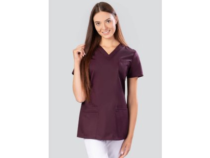 Zdravotnícka blúza SELECT - vínová (Veľkosť 34)