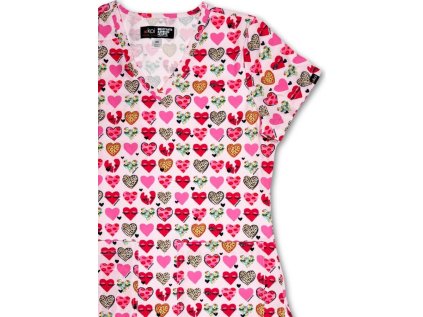 Zdravotnícka blúza SRDIEČKO (Veľkosť XS)