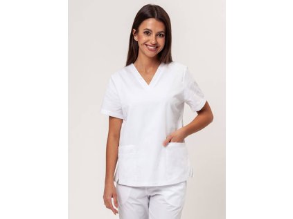 Zdravotnícka blúza Sunrise Basic FRESH - biela (Veľkosť XXS)