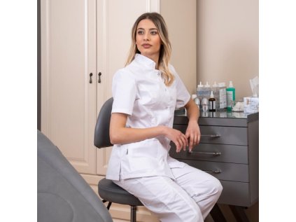 Zdravotnícka košeľa BEAUTY - biela (Veľkosť čísla 40)