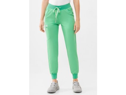 Zdravotnícke nohavice RAYON jogger - jarné zelené (Veľkosť XS)