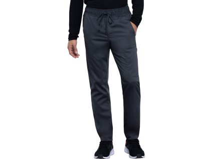 Zdravotnícke pánske jogger nohavice Cherokee Revolution ACTIVE STYLING – tmavo šedé (Veľkosť S)