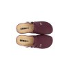 Dámska kožená zdravotná obuv LEON - vínová (Veľkosť 38)