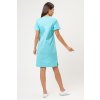 Dámske lekárske šaty SUNRISE UNIFORMS CHARM - aqua (Veľkosť XXS)