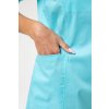 Dámske lekárske šaty SUNRISE UNIFORMS CHARM - aqua (Veľkosť XXS)