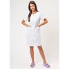 Dámske lekárske šaty SUNRISE UNIFORMS CHARM - biele (Veľkosť XXS)