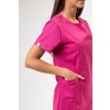 Dámske lekárske šaty SUNRISE UNIFORMS CHARM - fuschia (Veľkosť XXS)