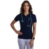 Dámske polo tričko námornícky modré (Veľkosť XS)