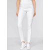 Dámske stretchové nohavice ŠTÍHLY PÁS - biela (Veľkosť XS)