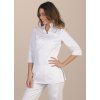 Elegantná zdravotnícka tunika NURAXI - biela (Veľkosť XS)