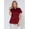 Luxusná zdravotnícka košeľa VEVEY PASTELLI – vínová (Veľkosť XS)