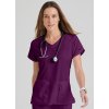 Zdravotnícka blúza CORA Grey´s Anatomy - vínová (Veľkosť XS)