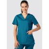 Zdravotnícka blúza FLEX ZONE I - karibská modrá (Veľkosť 34)