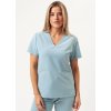 Zdravotnícka blúza Premium AURA - aqua (Veľkosť XXS)