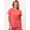 Zdravotnícka blúza Premium AURA - koralová (Veľkosť M)