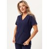 Zdravotnícka blúza Premium AURA - námornícka modrá (Veľkosť XXS)