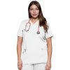 Zdravotnícka blúza REVOLUTION - biela (Veľkosť XXS)