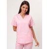 Zdravotnícka blúza Sunrise Basic FRESH - svetlo ružová (Veľkosť XXS)