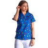 Zdravotnícka dámska blúza ŽABKY A LIENKY (Veľkosť XS)
