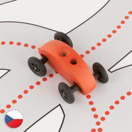 fingercar auticko s drahou cervene