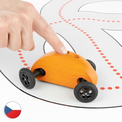 fingercar auticko s drahou oranzova