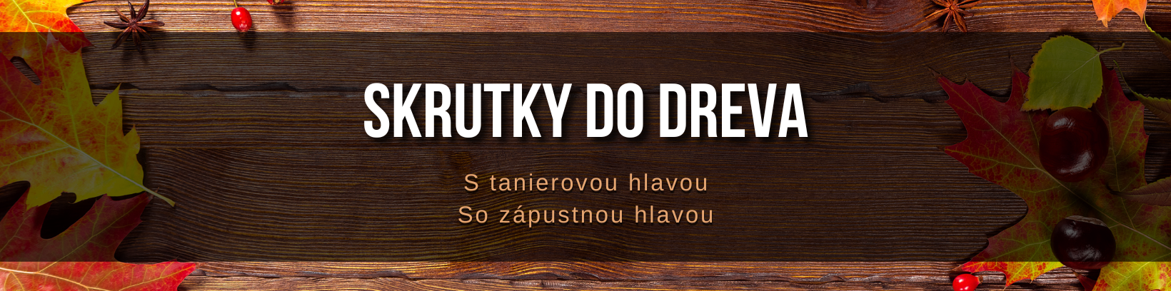 Skrutky so zápustnou hlavou