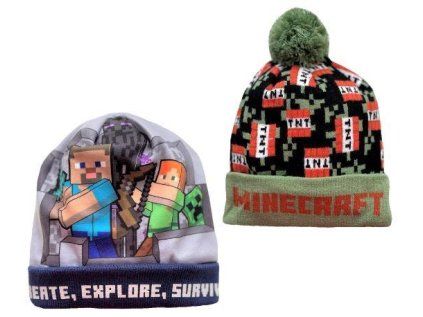 BOX 20 KS ČEPICE  MINECRAFT (Velikost box 20 ks)