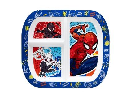 DĚLENÝ TALÍŘ SPIDERMAN (Velikost uni)