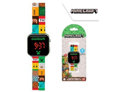 LED HODINKY MINECRAFT (Velikost uni)