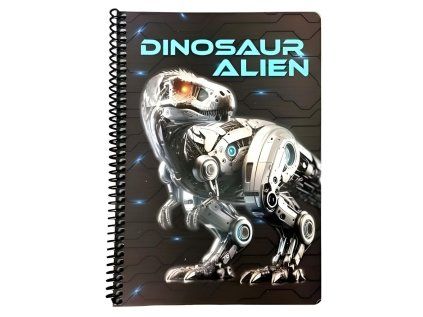SPIRÁLOVÝ SEŠIT DINOSAURUS (Velikost uni)