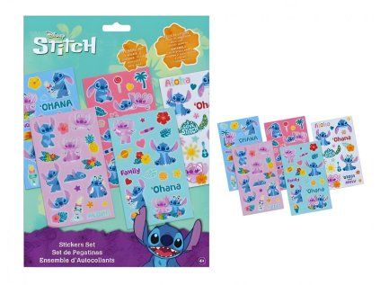 SADA 100 KS SAMOLEPKY LILO A STITCH (Velikost uni)