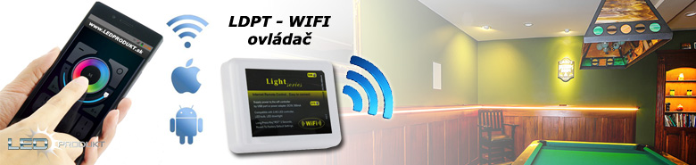 WIFI ovládač pre LED pásy a iné LED osvetlenie