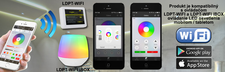 WIFI ovládanie LED osvetlenia.