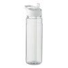 Láhev RPET 650ml s brčkem Alabama, bílá