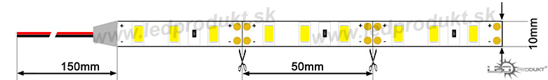 Stříhání LED pásku SMD5730 60LED