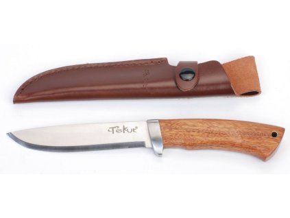 Lovecký nůž, rukojeť tropické dřevo Cocobolo 13 cm