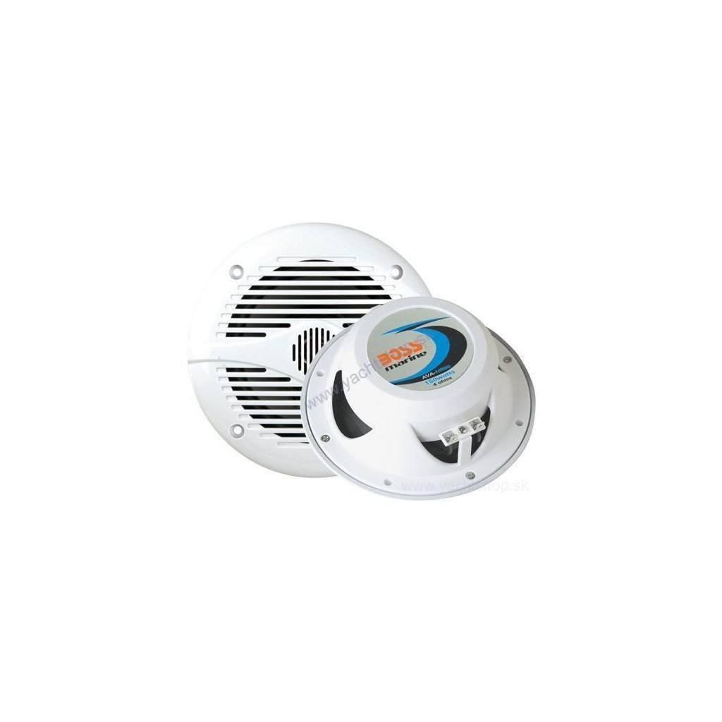 BOSS MARINE dvojpásmové reproduktory MR60W biele, 200W, pár