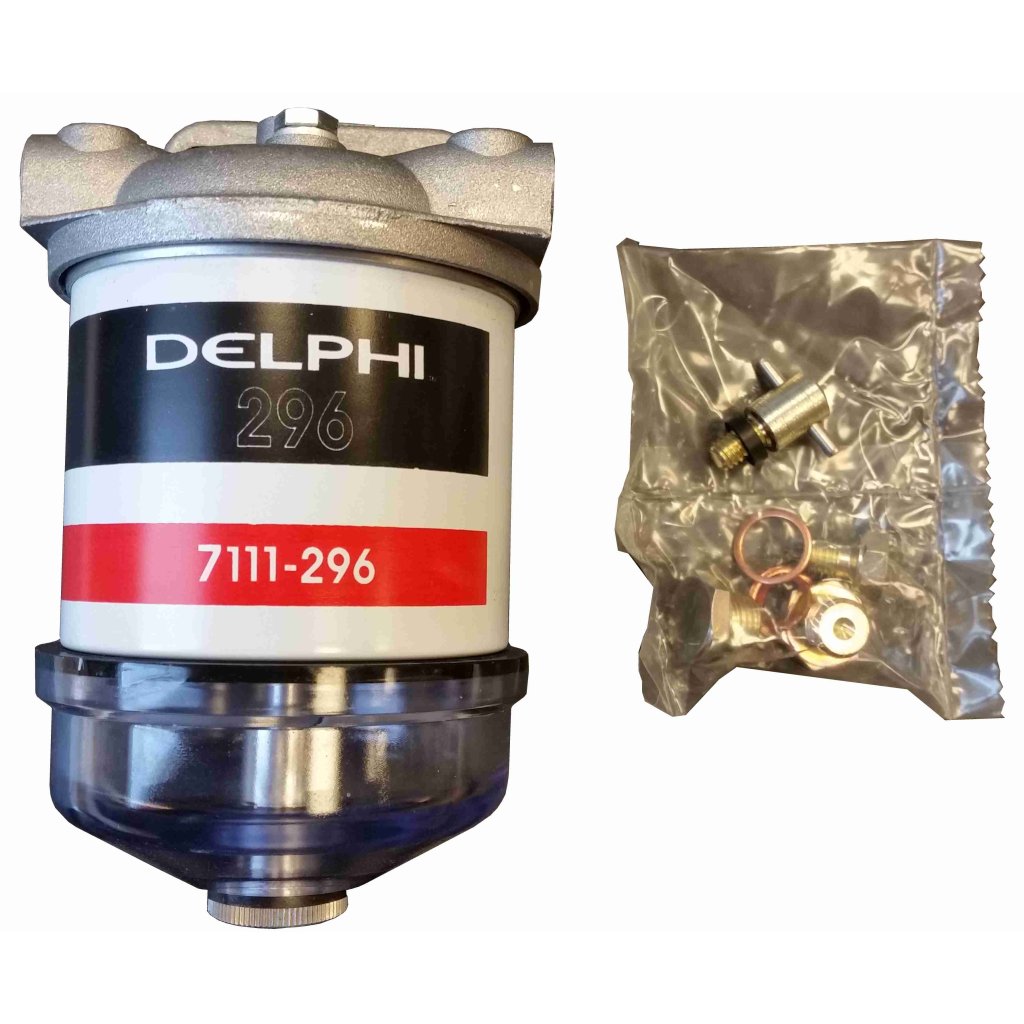 DELPHI Palivový (benzínový a naftový) filter s držiakom HDF296  Water filter separator