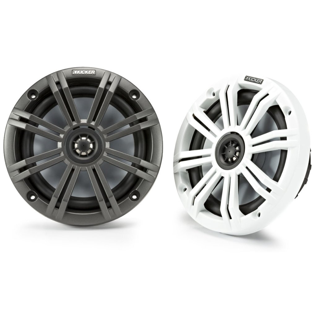 KICKER MARINE 45KM654 Reproduktory 6,5", carbon, biele