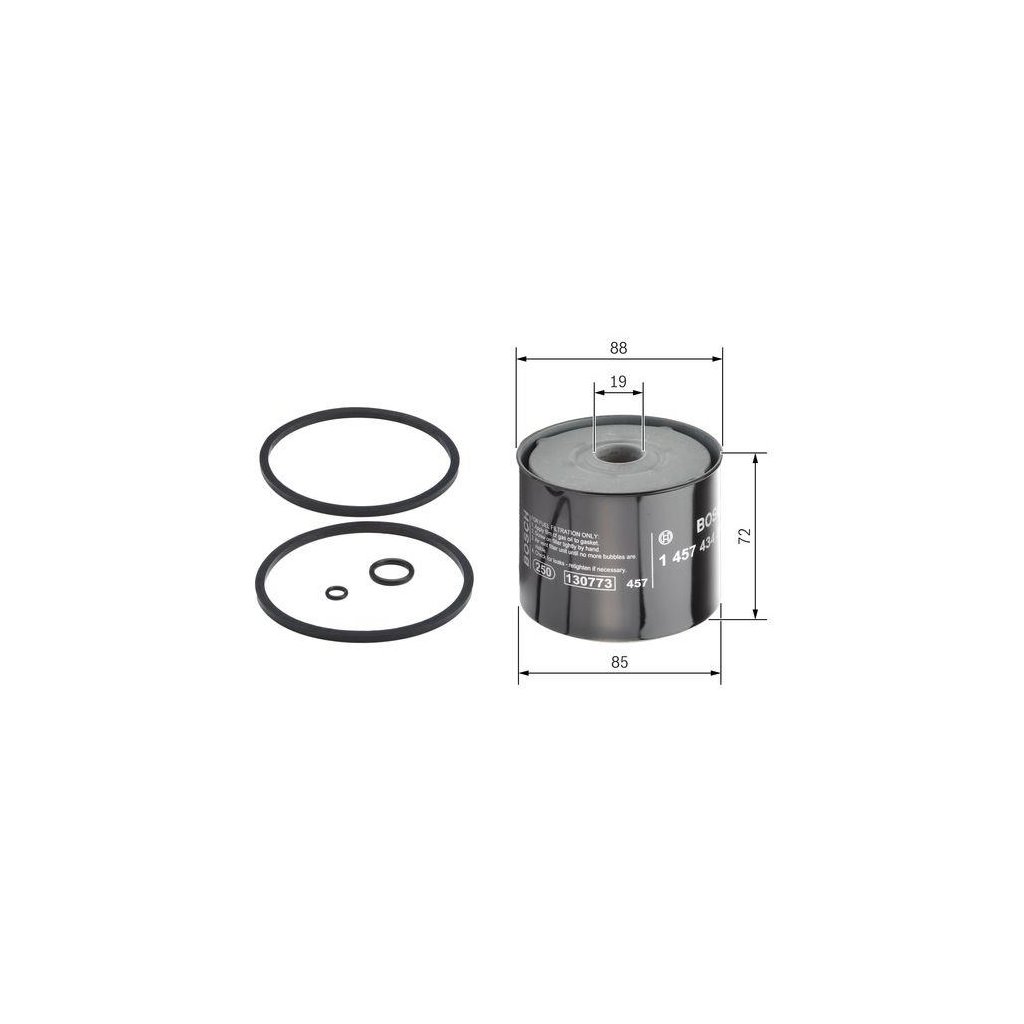 BOSCH Palivový filter vložka 1457434201