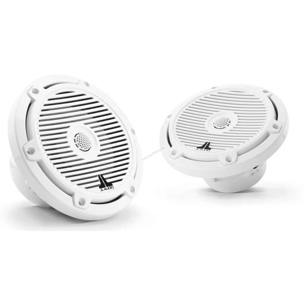 JL AUDIO M3-770X-C-Gw 7,7-palcové (196 mm) morské koaxiálne reproduktory, lesklé biele klasické mriežky