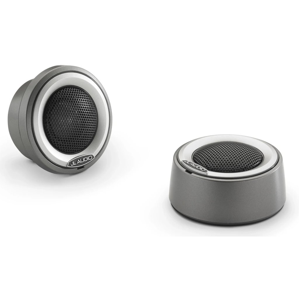 JL AUDIO M6-100CT-C/S-GmTi 1-palcový (25 mm) výškové reproduktory M6 Marine Component, sivé kovové montážne misky, titánový ozdobný krúžok, čierna sieťka výškového reproduktora, pár